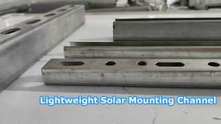 Durable Green Powder Coated C Channel for Solar Mounting